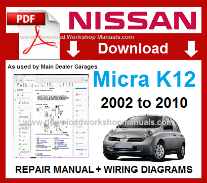 Nissan Micra k12 Workshop Service Repair Manual